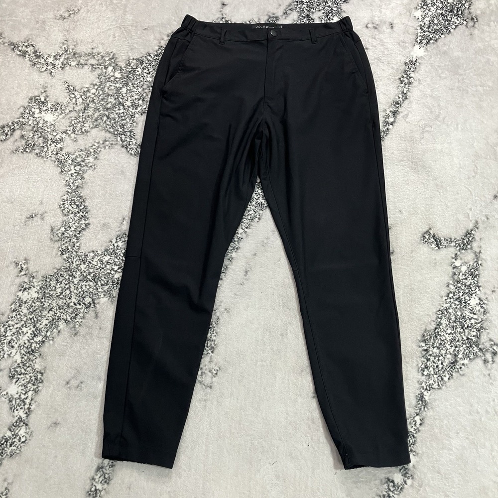 Cuts AO Pants Black Size Large Slim Fit Performance Stretch Chino Casual